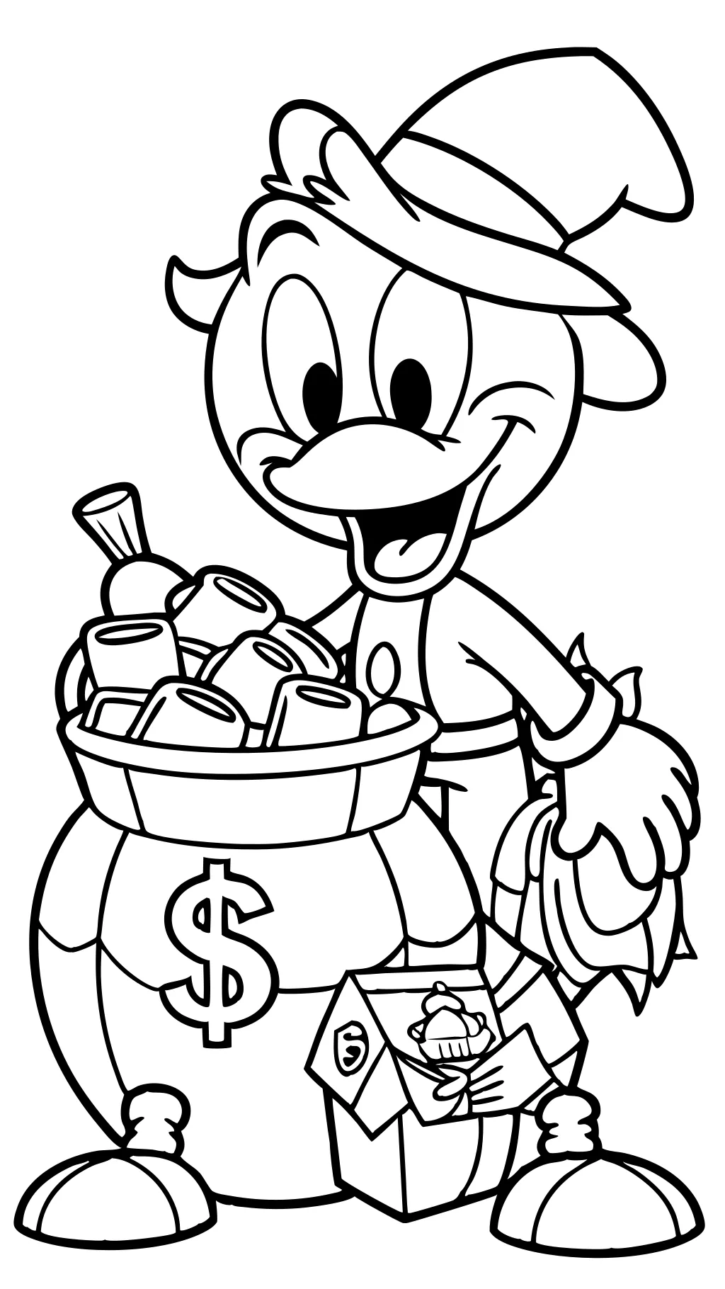 ducktales coloring pages